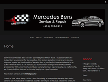 Tablet Screenshot of mercedesbenzservicesf.com